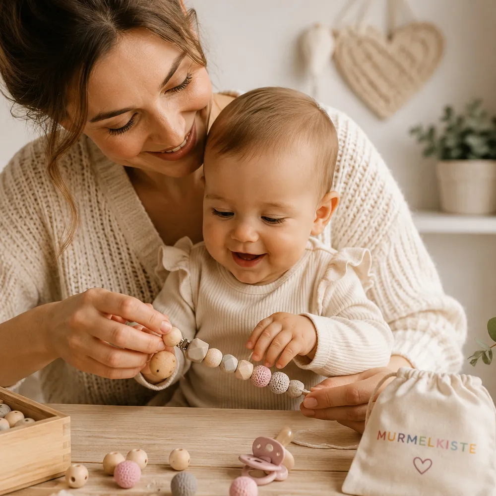 baby, mother, perlenketten, holzspielzeug, set