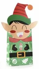 Bunte Geschenktüten Weihnachten Elf 9 auf Lager