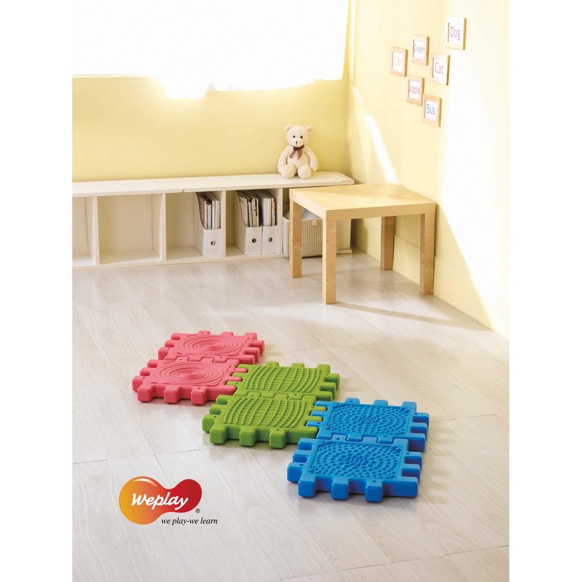 Kunststoffmatte, Kinderspielmatte, Puzzlematte, Bodenmatte, Rutschfest