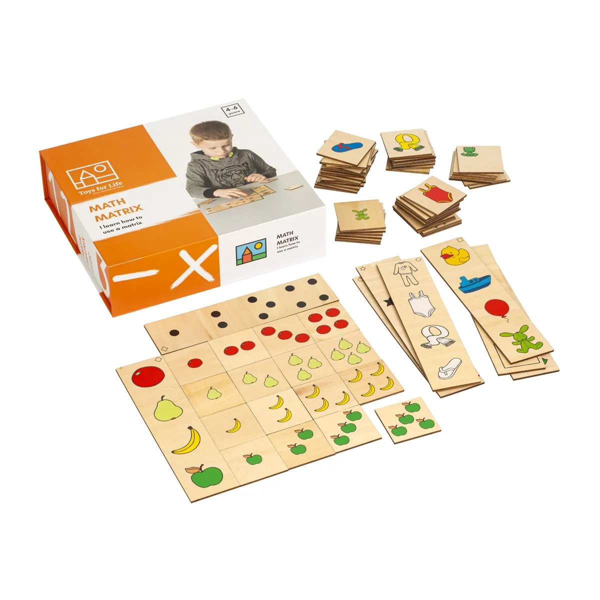 mathematik, matrix, Brettspiel, Holzplatten, Obst Formen, math, matrix, brettspiel, holzspielzeug, kacheln