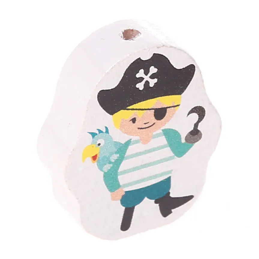 Pirate motif bead - pirate Pirate light turquoise 42 in stock 
