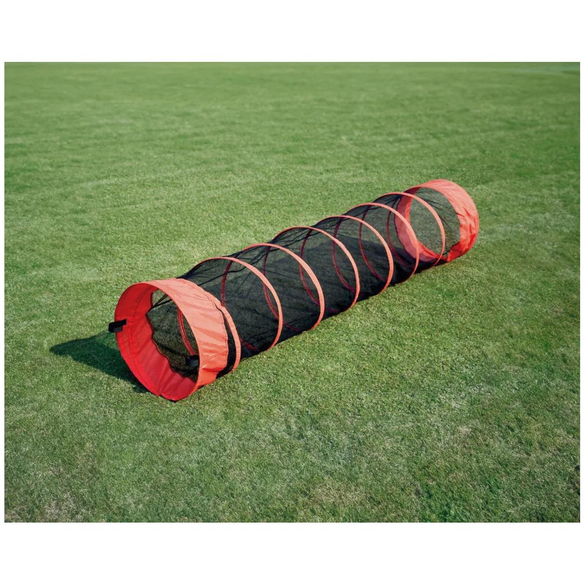 Agility-Tunnel, Kleines Tunnel, Faltbares Tunnel, Hund Agility, Spieltunnel, Hundertunnel, Spielröhre, faltbareRöhre, orange-schwarz, Outdoor-Spielzeug