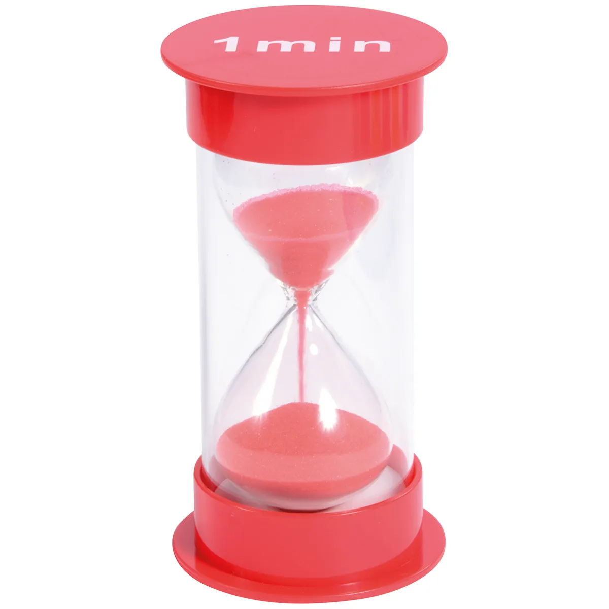 Sanduhr, Kunststoff, Rot, Transparent, Timer, Sanduhr, Timer, Rot, Kunststoff, Transparent