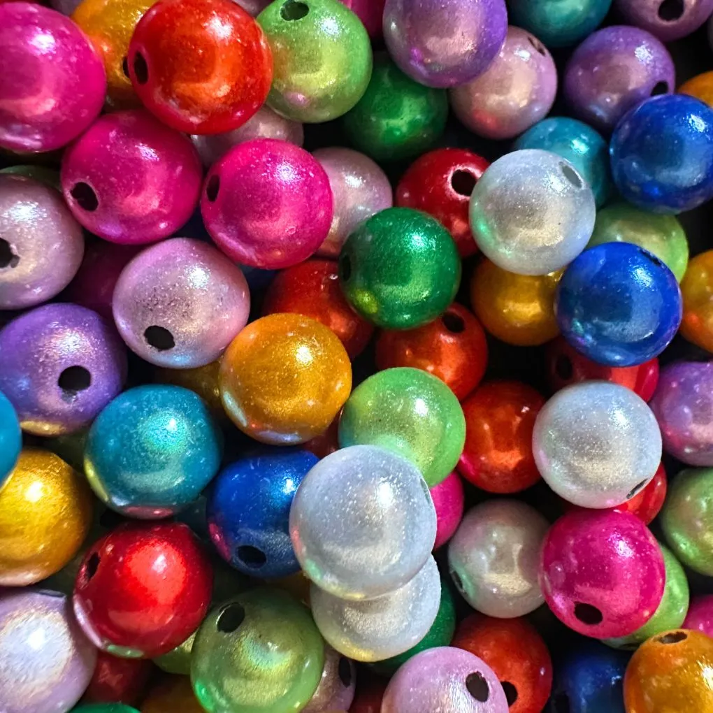 Magic Beads • 8mm • 50 Stück • reflektierende Perlen✓ 3D-Illusion✓ Acrylperlen✓ 