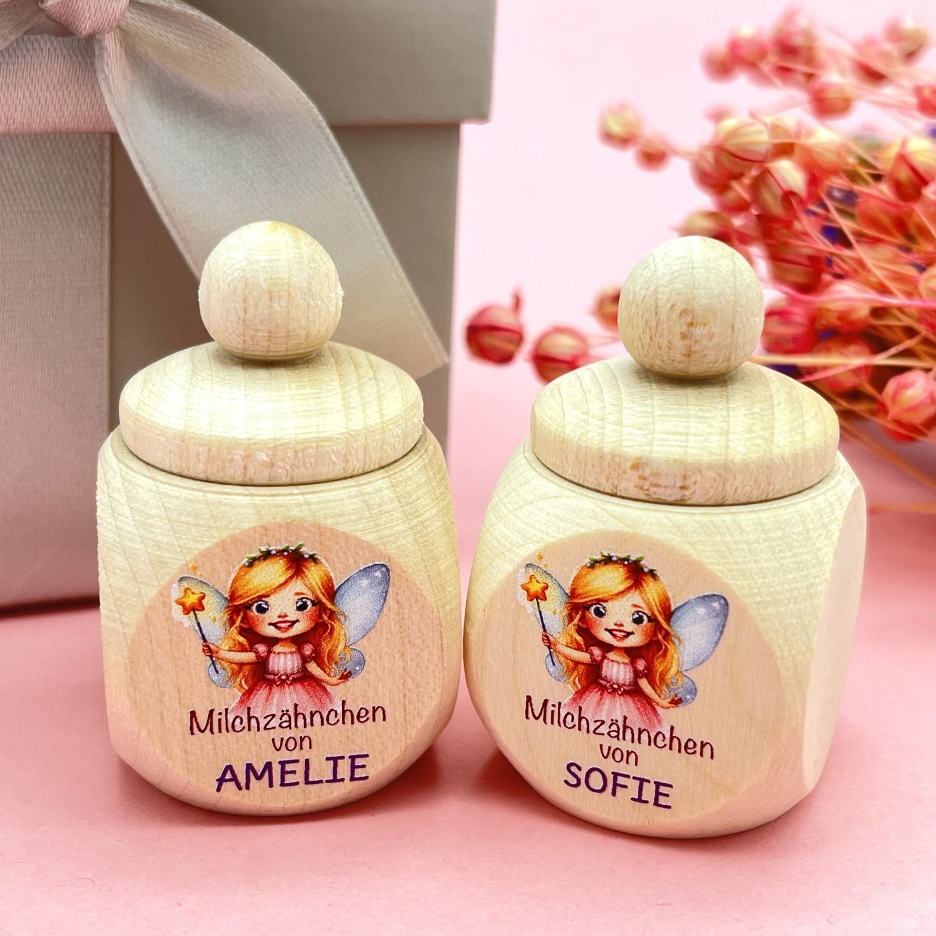 Personalized milk tooth box tooth fairy with desired name
