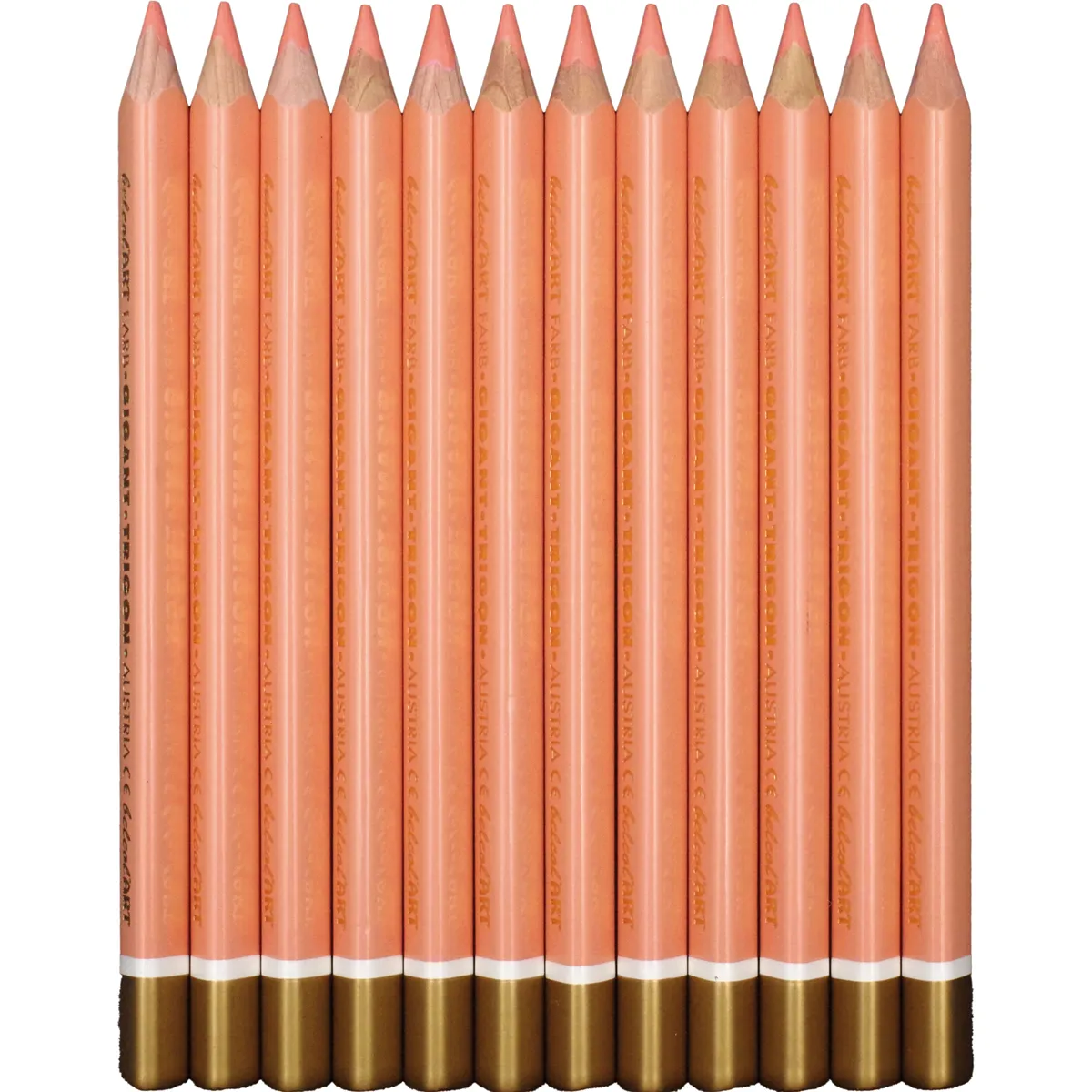 Bleistifte, Pastell, Rötlicher Farbton, Holzstift, Anspitzstifte, Bleistifte, Rundholz, Pfirsichfarbe, Kunststoffspitzen?, Goldeloxierte Spitze