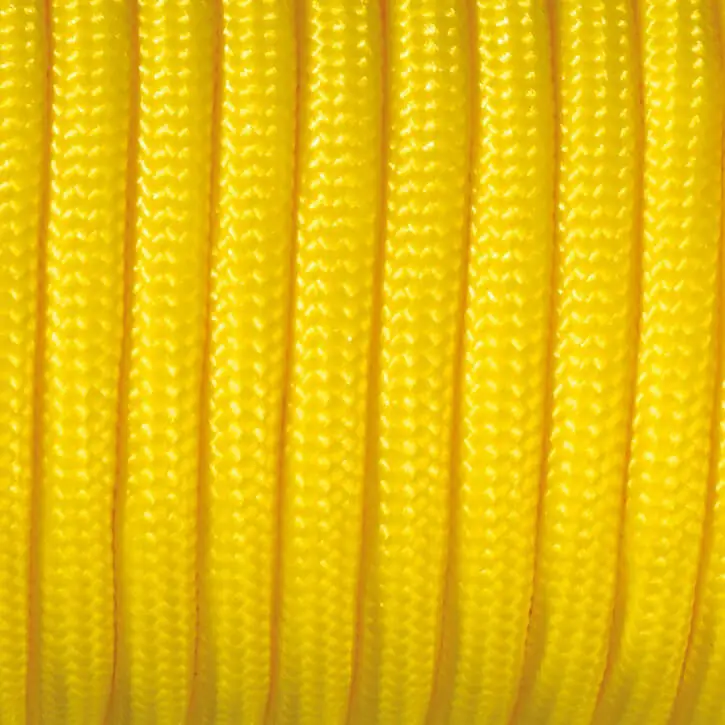 Paracord Kordel Ø 4 mm • 1 Meter gelb 128 auf Lager