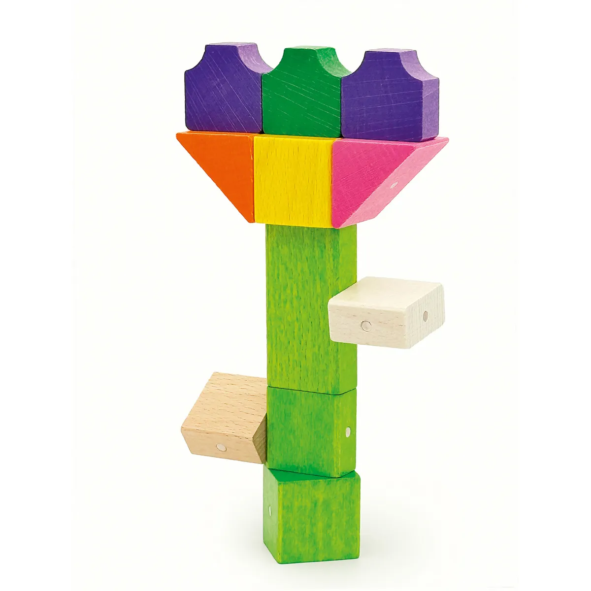 Lego-ähnlich, Holzklötze, Stapelk-blocks, Bunte Turm, Kinderspielzeug, Holzspielzeug, Bauklötze, Stapelkopf, Klemmwürfel, Farbiges Steinchen