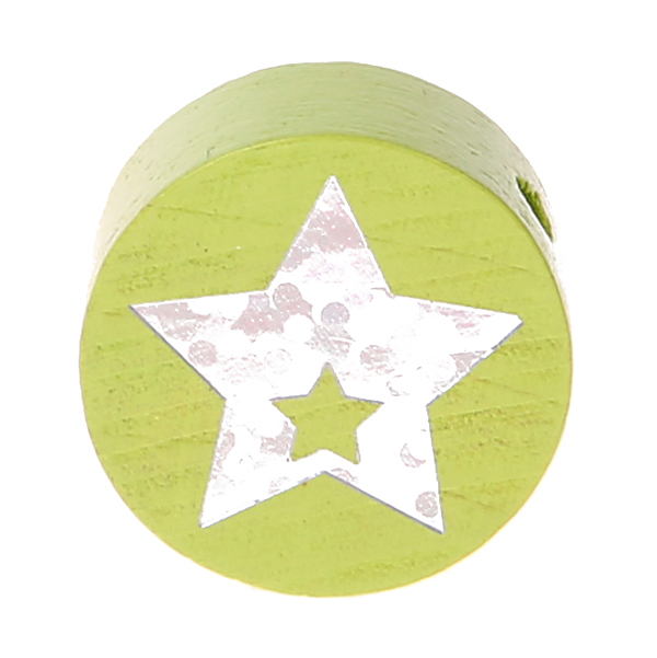 Motif bead disk glitter star lemon 1048 in stock 