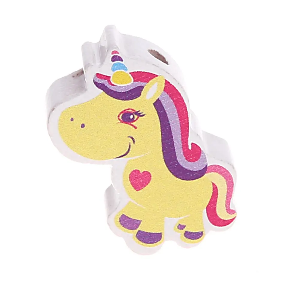 Unicorn motif bead yellow 59 in stock 