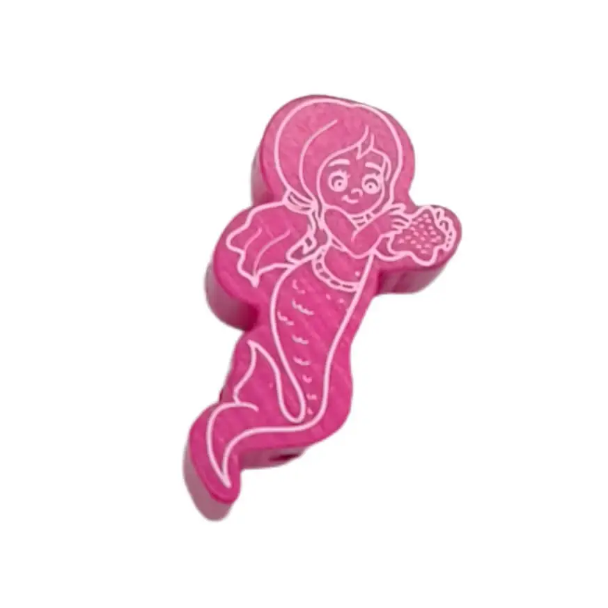 Mermaid II motif bead dark pink 789 in stock 
