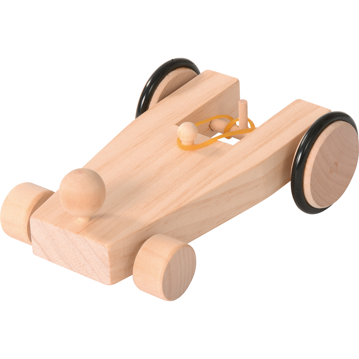Holzauto, Rennwagen, Holzspielzeug, Keilwagen, Kleine Räder