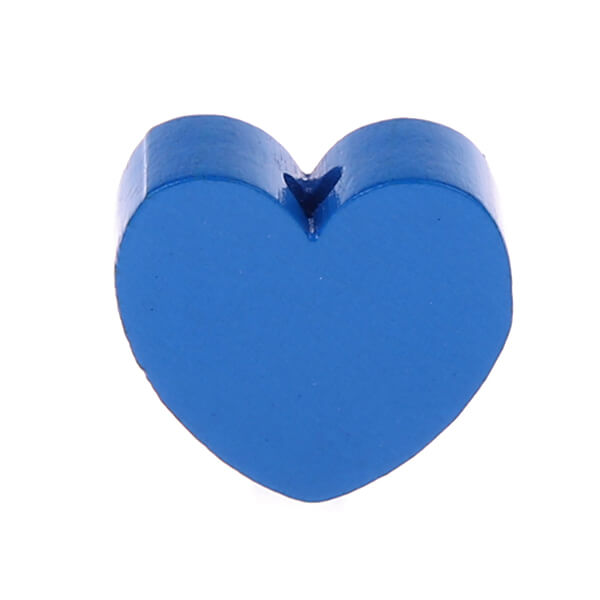 Heart motif bead (mini) medium blue 606 in stock 