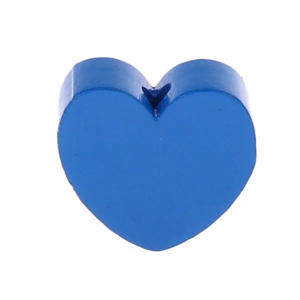 Heart motif bead (mini) medium blue 659 in stock 