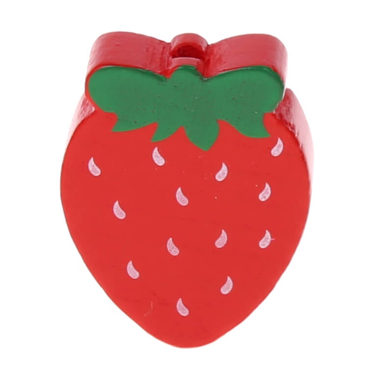 Strawberry motif bead red 1257 in stock 