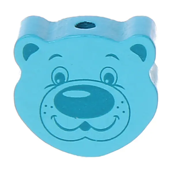 Motif bead bear light turquoise 666 in stock 