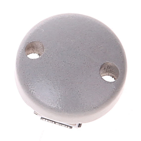 Pacifier clip mini / wooden clip Ø30mm light gray 593 in stock 