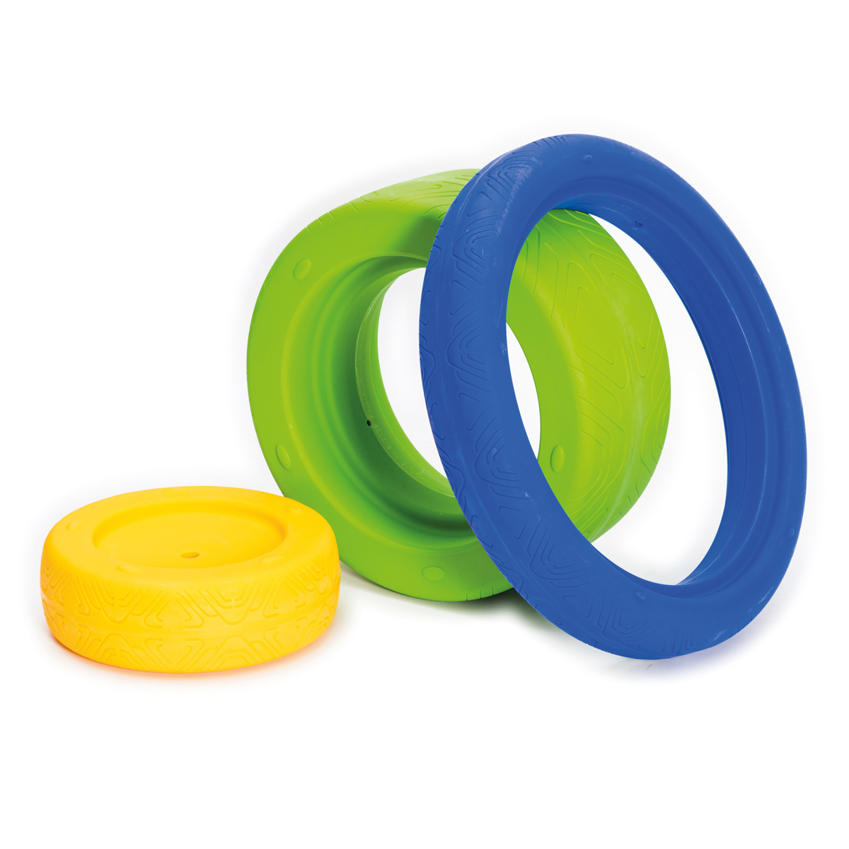 Tire Ring, Spielring, Gummi-Ring, Stapelring, Blaue Reifen