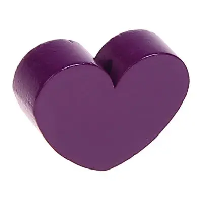Motif bead shaped bead heart large purple 480 in stock 