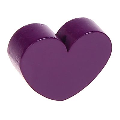 Motif bead shaped bead heart large purple 462 in stock 