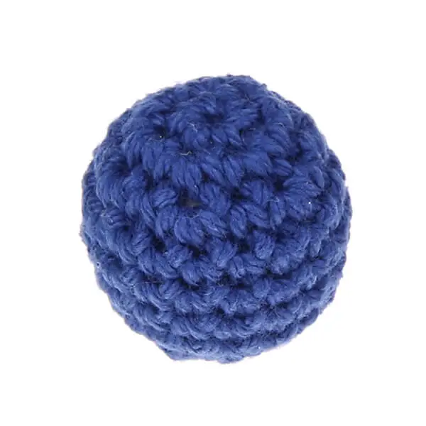 Crochet bead 25 mm dark blue 67 in stock 