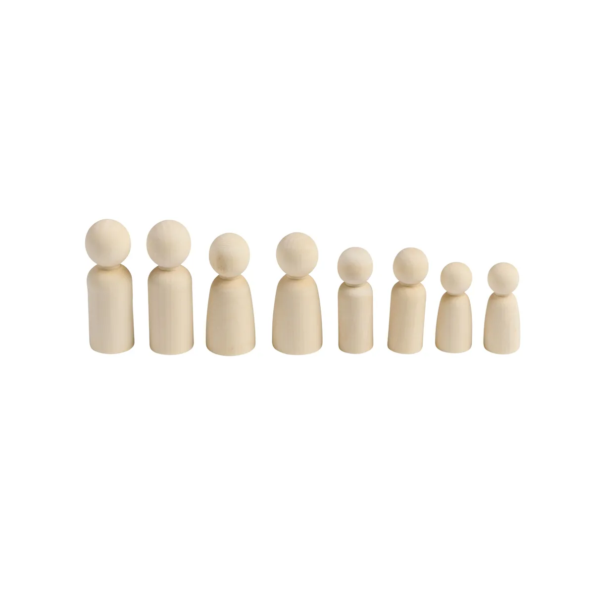Holzfigur, Holzmenschen, Holzfiguren-Set, Kinderspielzeug, natürliche Farbe, Holzfiguren, Figuren, Holz, Personenstämme, Kleinkind-Charakter