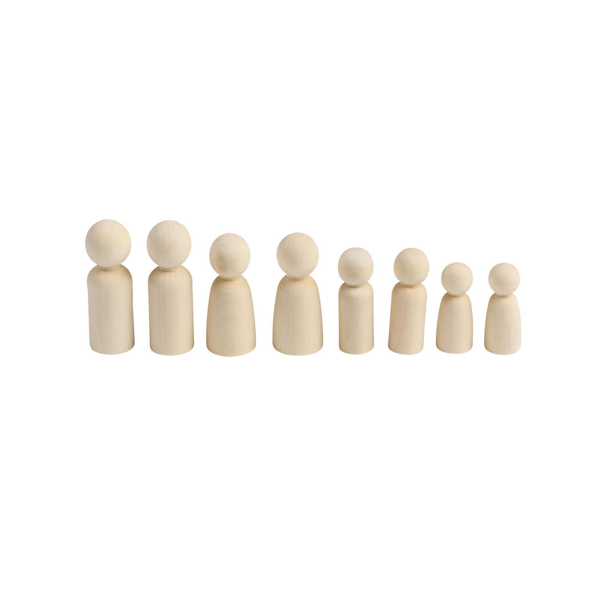 Holzfigur, Holzmenschen, Holzfiguren-Set, Kinderspielzeug, natürliche Farbe, Holzfiguren, Figuren, Holz, Personenstämme, Kleinkind-Charakter