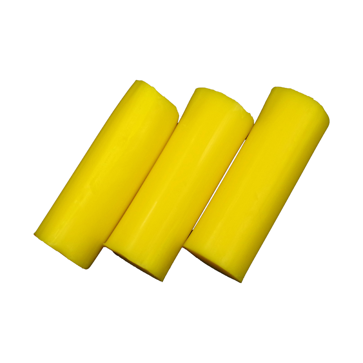 Gelbe Filzrollen, Filzrollen, Filzrollen, Kunststoffrolle, Reinigungsrolle