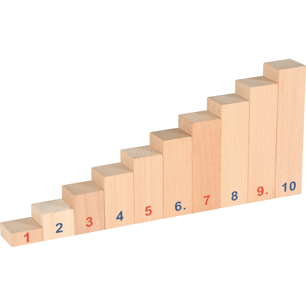 Holzblöcke, Baukastensystem, Aufsteigende Stufen, Kastanienholz, Lernspielzeug, Holzstufen, Stufenbausteine, Aufsteigende Treppen, Holzspielzeug, Lernstufen