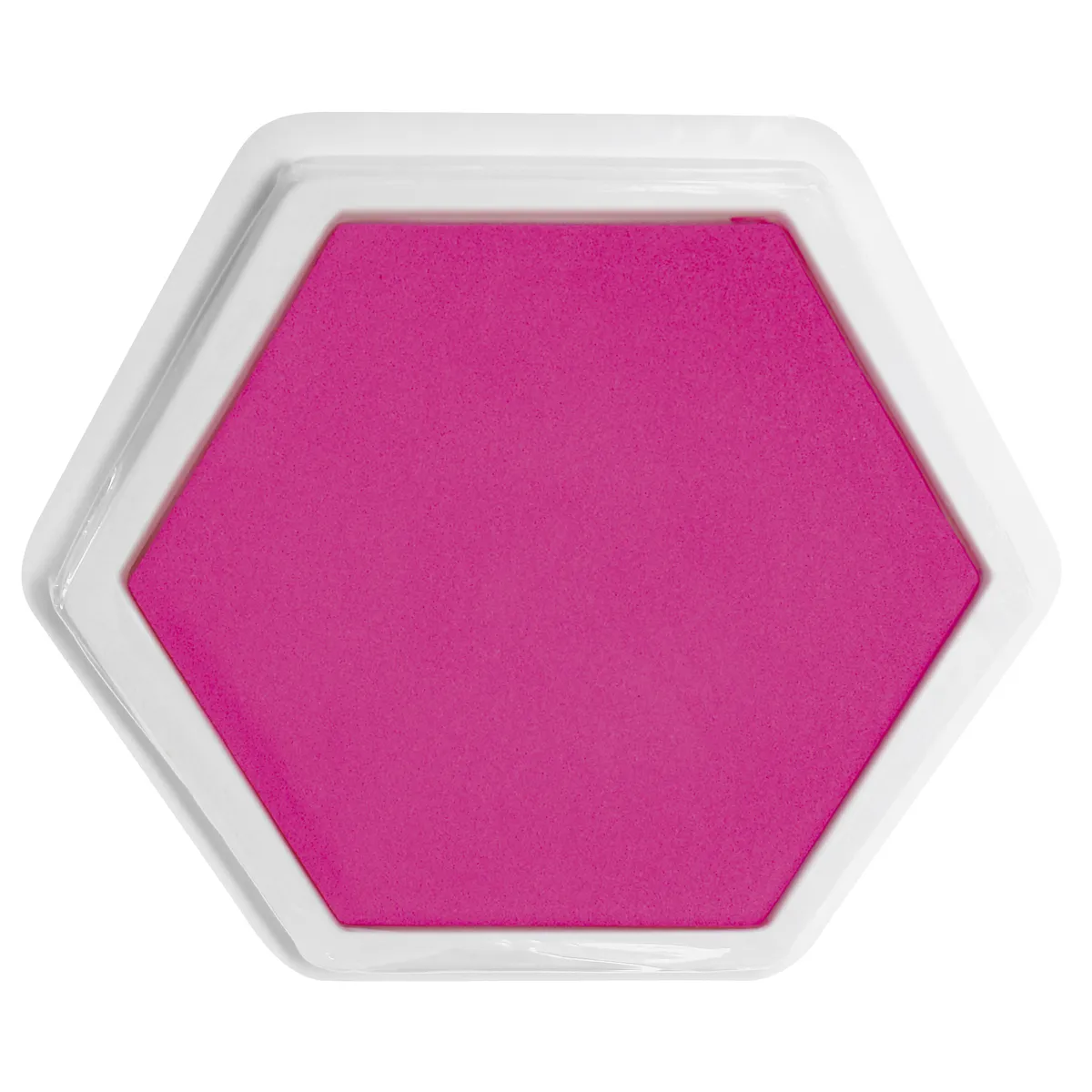 Farbe Pink, Form Sechseck, Schwamm, Stempel, Krafttechnik, Hexagon-Pad, Pink, Stempelkissen, Bastelpad, Magenta-Pad