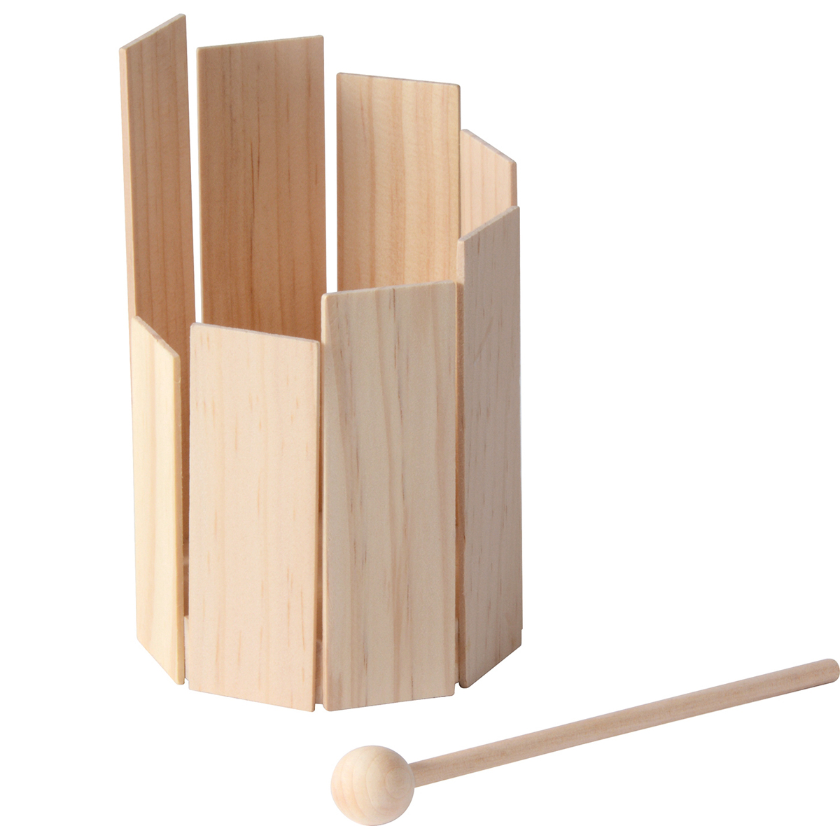 Holzständer, Holzrundstab, Verschlussständer, Holzspielzeug, Schläger (Remohlage), Holz, Schläger, Stäbe, Holzbausteine, Kugel