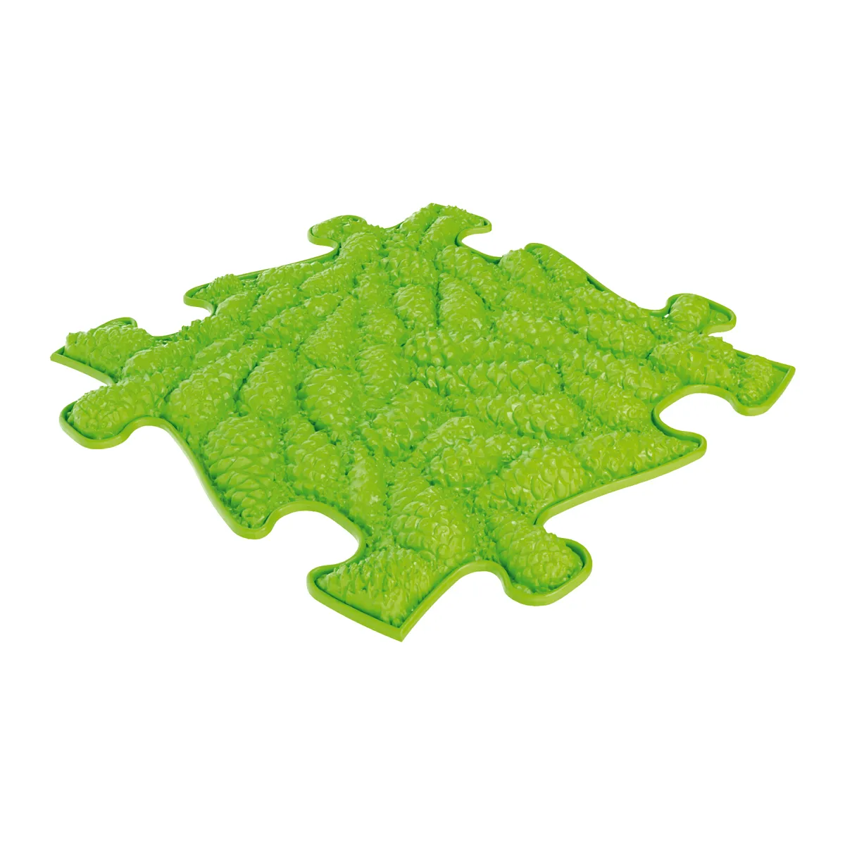 Korkenlaub-Puzzle, Gummi-Matte, Puzzelboden, Grün, Antirutsch-Fläche, Kuschelunterlage, Puzzle-Matte, Gummi-Unterlage, Noppenoberfläche, Grün