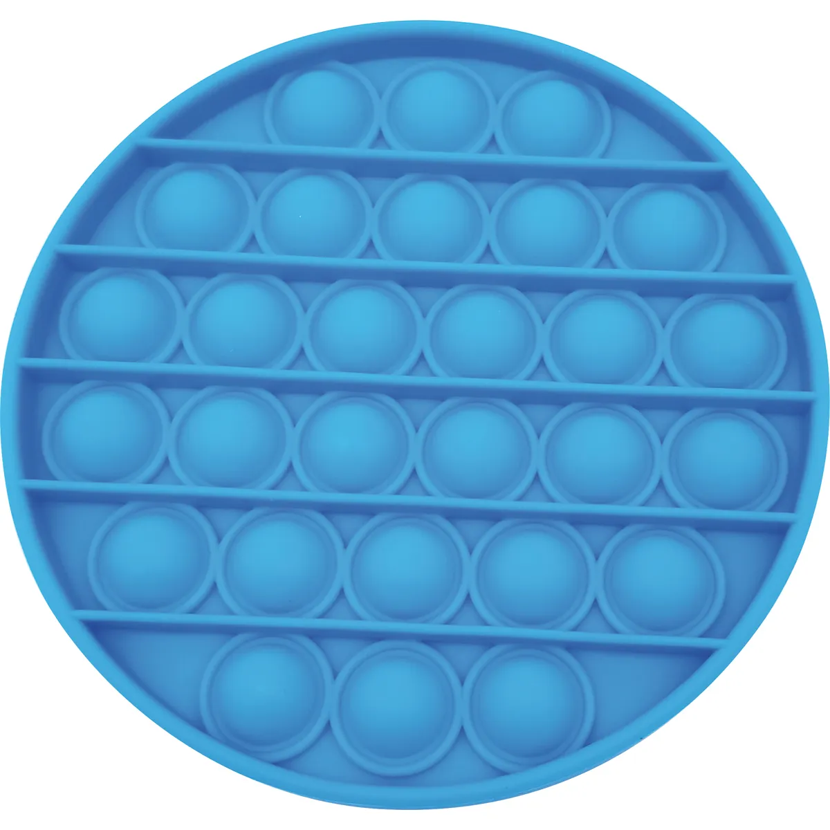 Fidget-Platte, Pop-it, Pop-it, Druck-Blasen-Spielzeug, Anti-Stress-Spielzeug, pop-it, fidget, silicone, blau, rund