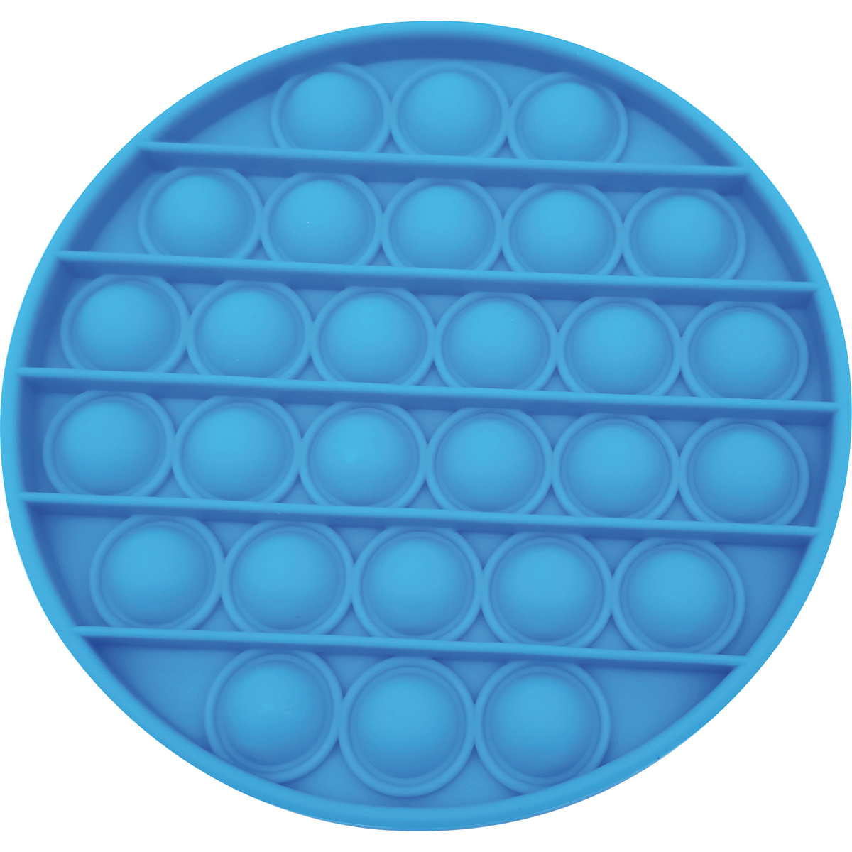 Fidget-Platte, Pop-it, Pop-it, Druck-Blasen-Spielzeug, Anti-Stress-Spielzeug, pop-it, fidget, silicone, blau, rund