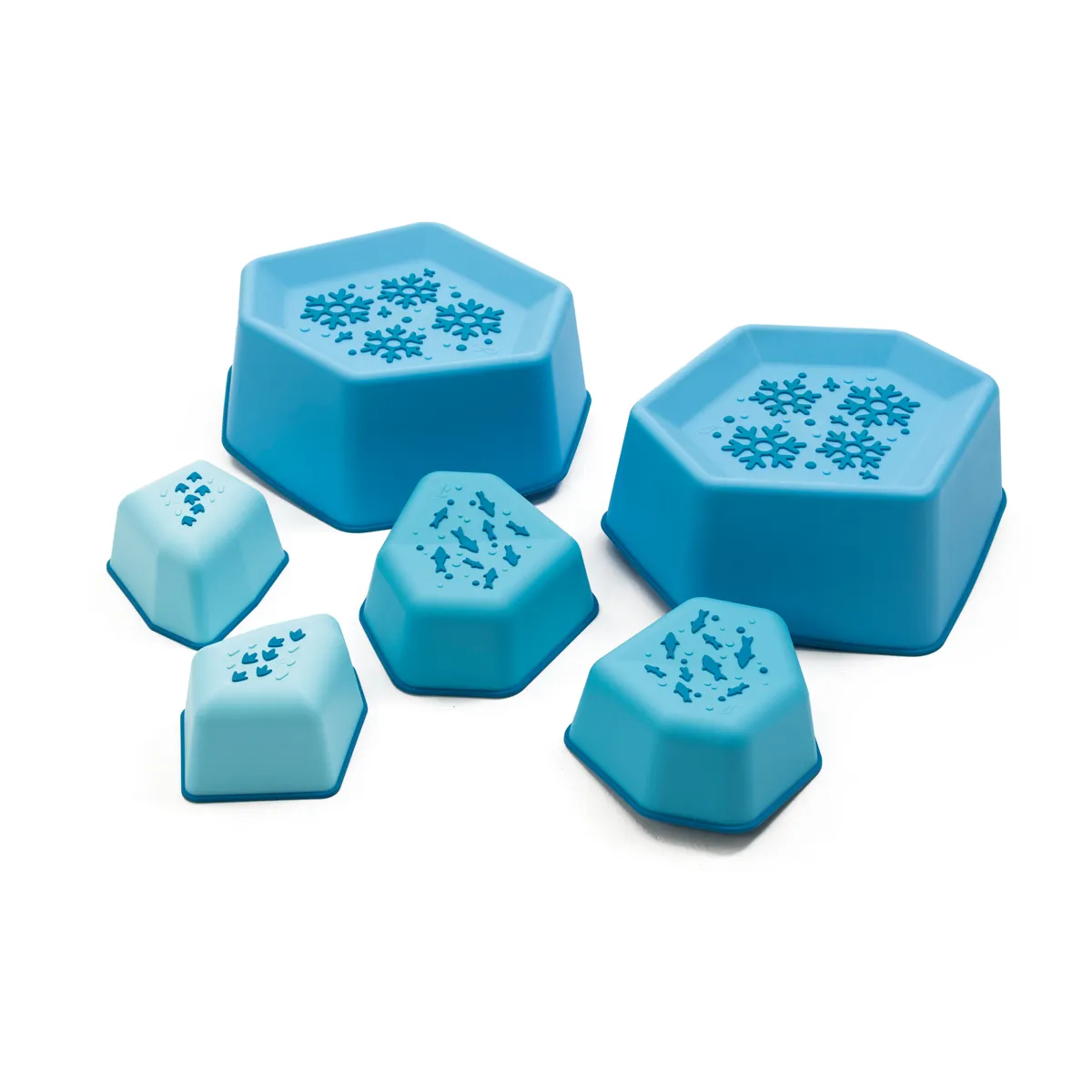 Eisschale, Schneeflocken-Form, Sechskant-Pfanne, Eiswürfel-Form, Kühlständer, Eiswürfelform, Würfelformen, Schneemuster, Kühlprodukten-Set, Kunststoff-Formen