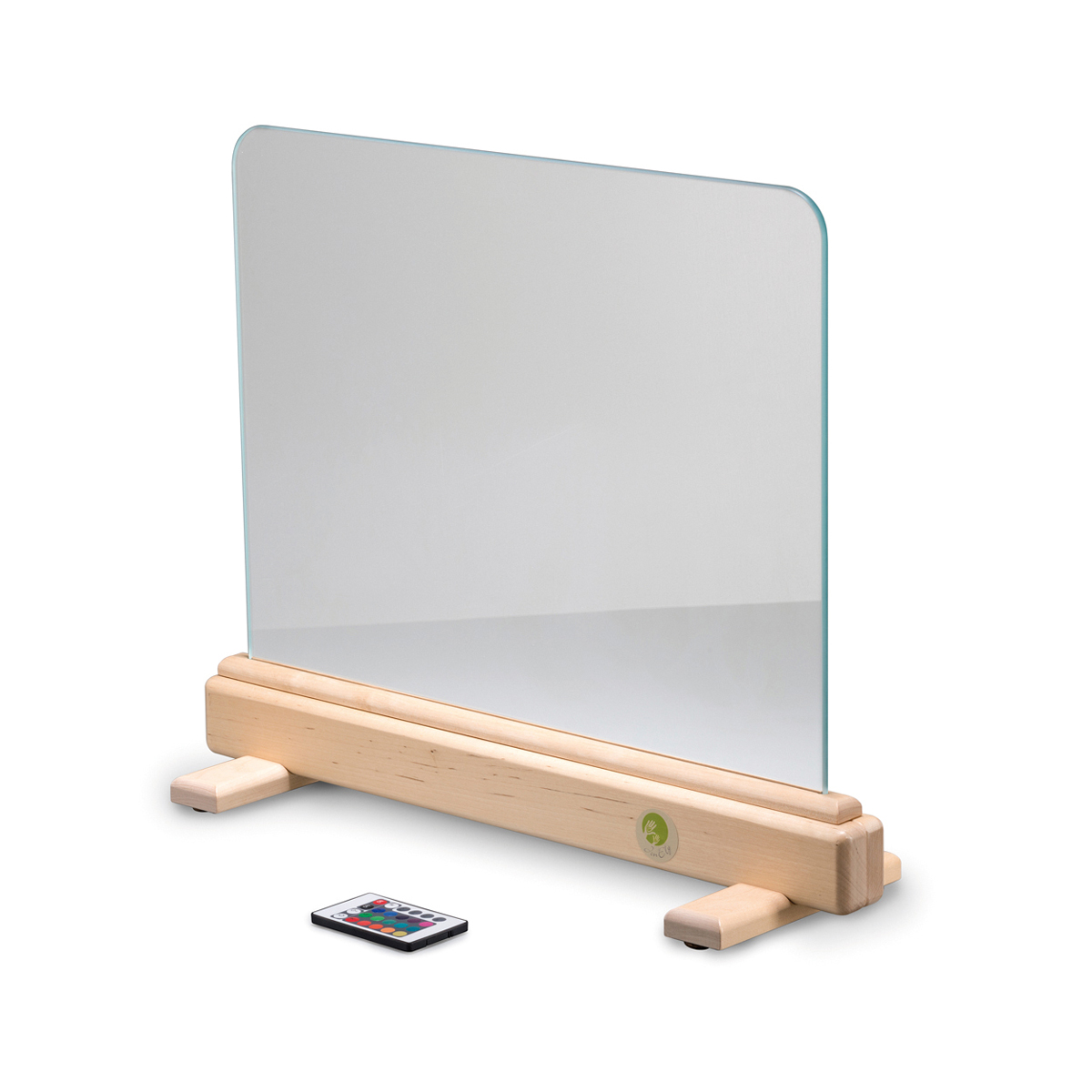 Spiegel, Holzständer, Spiegelglas, Tischspiegel, Fernbedienungslager