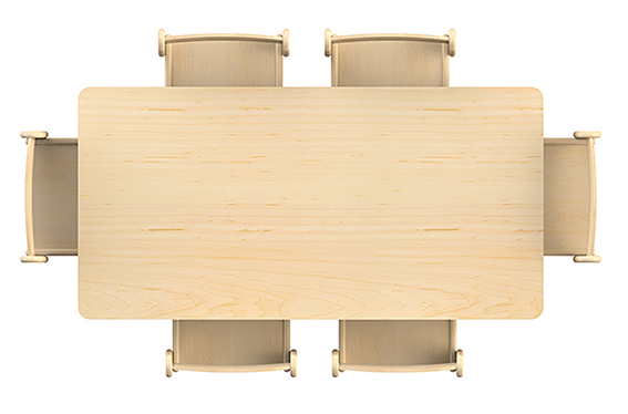 Esstisch, Holztisch, Kiefernholz, Holztisch rechteckig, 6-personen Tisch, Esstisch, Holz, Rundummaß, 8er-Tisch, Naturholz