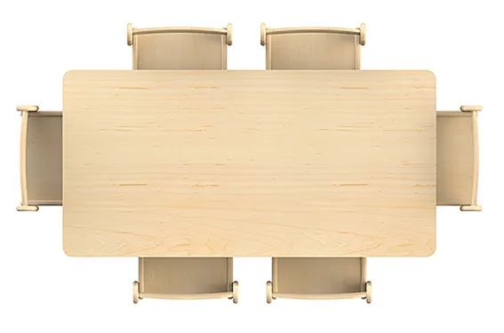Esstisch, Holztisch, Kiefernholz, Holztisch rechteckig, 6-personen Tisch, Esstisch, Holz, Rundummaß, 8er-Tisch, Naturholz