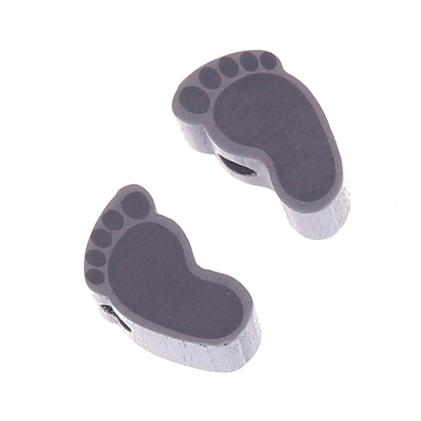 Motif bead baby feet - 1 pair gray 89 in stock 