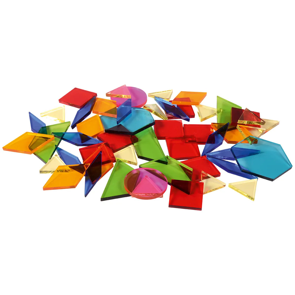 Kunststoffsteine, Bunte Glaskristalle, Geometrische Formen, Transparente Steinchen, Mosaic-Steine, Glassteine, Bausteine, Mosaik, Kunststoff, bunte Formen