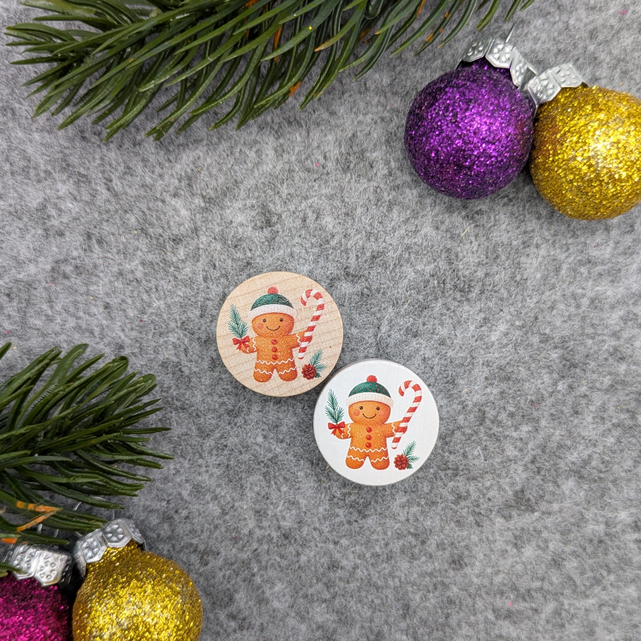 Motivperle Scheibe Lebkuchenmann