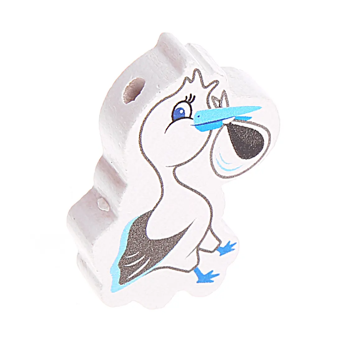 Stork motif bead light turquoise 56 in stock 