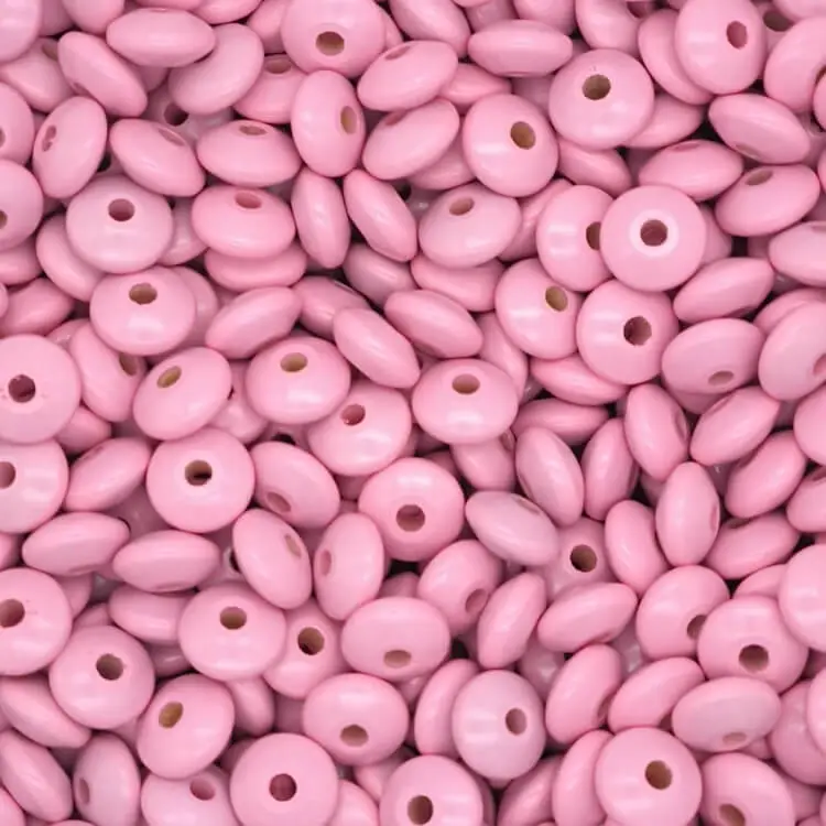Wooden lenses 14mm - 50 pieces baby pink 83 in stock 