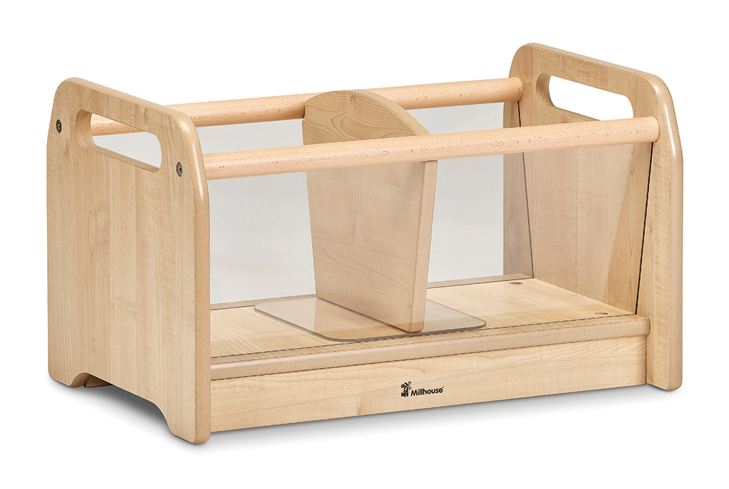 Holz, Kassenspender, Thekeneinsatz, Publikumsständer, Holzbox, holz, holzplatten, unterteilung, regal, servierständer, Holzbrille, Brillenhalter, Holzständer, zweigeteiltes Design, Millhouse