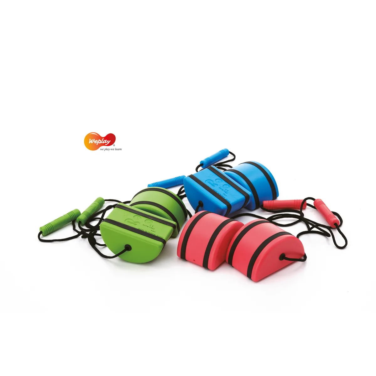 Springseil, Jump Rope, Fitness, Trick Rope, Rosa Grün Blau, Springseil, Springseil aus Gummi, Gummigriffe, Bunte, Fitnesszubehör