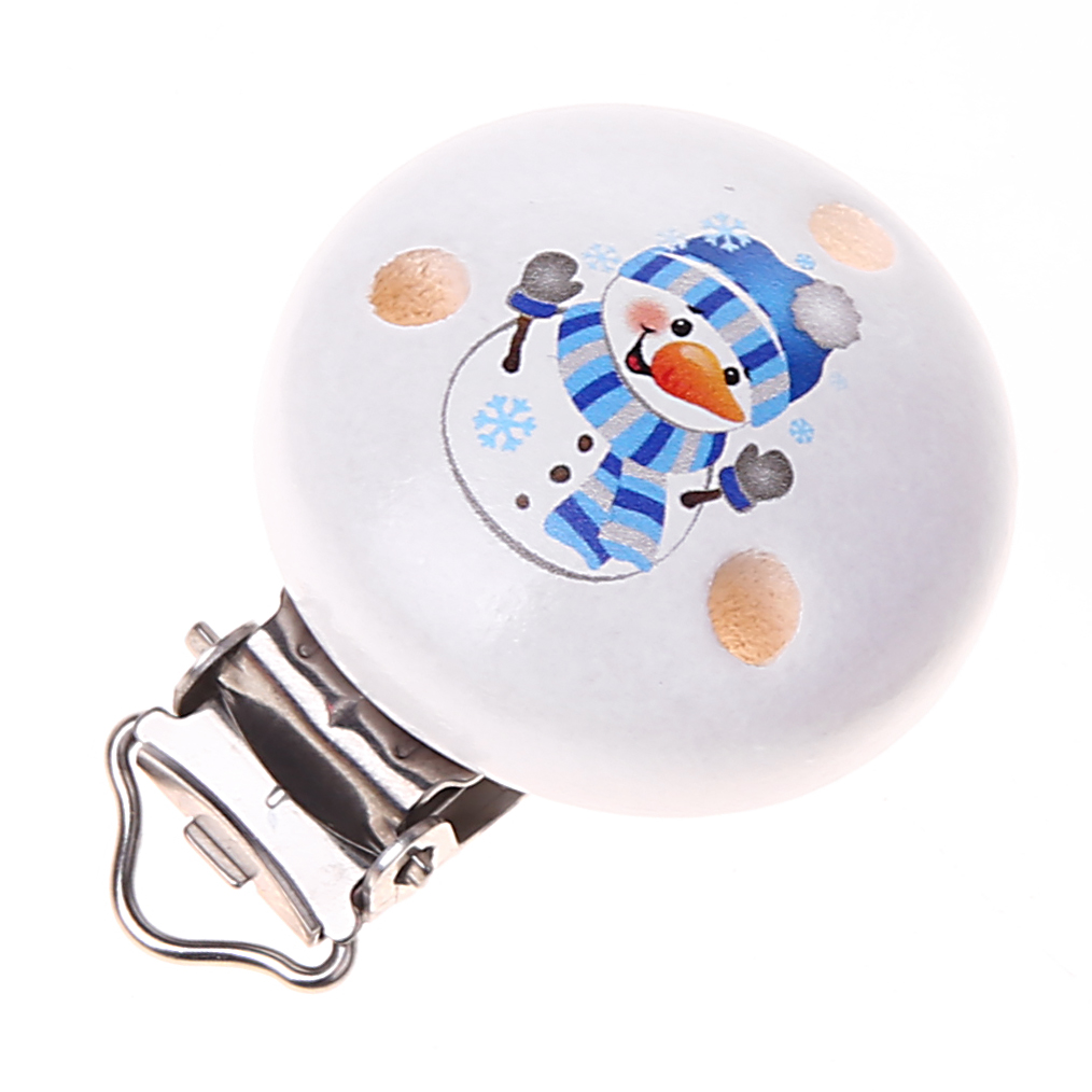 Snowman motif clip