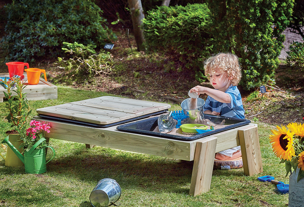 Klapptisch, Spielküche, Holztisch, Küchenspielzeug, Kochoffeneinrichtung, Spielküche, Holztisch, Kinder, Sandkasten, Gartenspielzeug