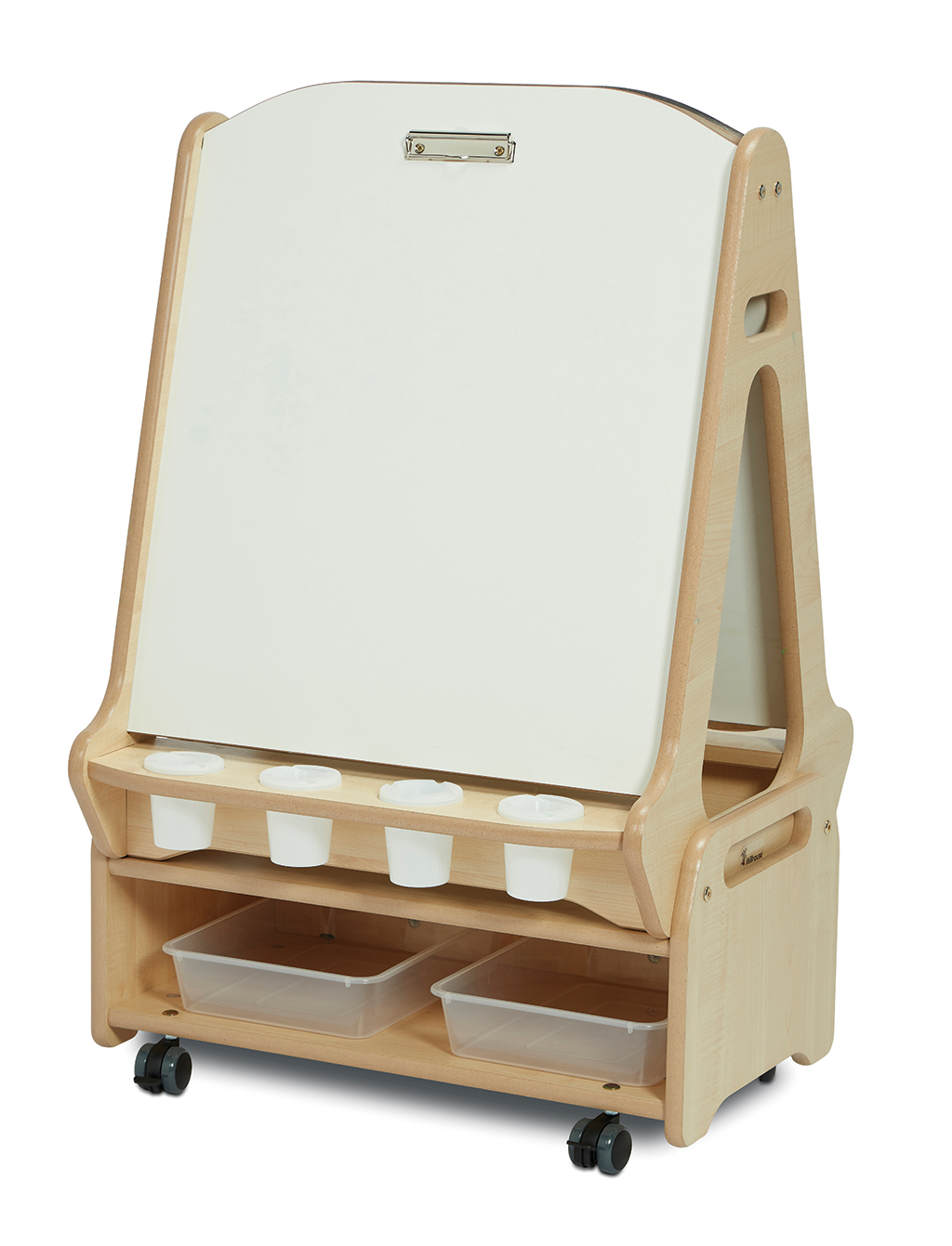 Kinderspielzeug, Maltafel, Holz, Rollende Basis, Aufbewahrungslager, Kinder-Bildertafel, Kunsttafel, Holzrahmen, Kunsttafel mit Rollen, Holz-Kunstständer
