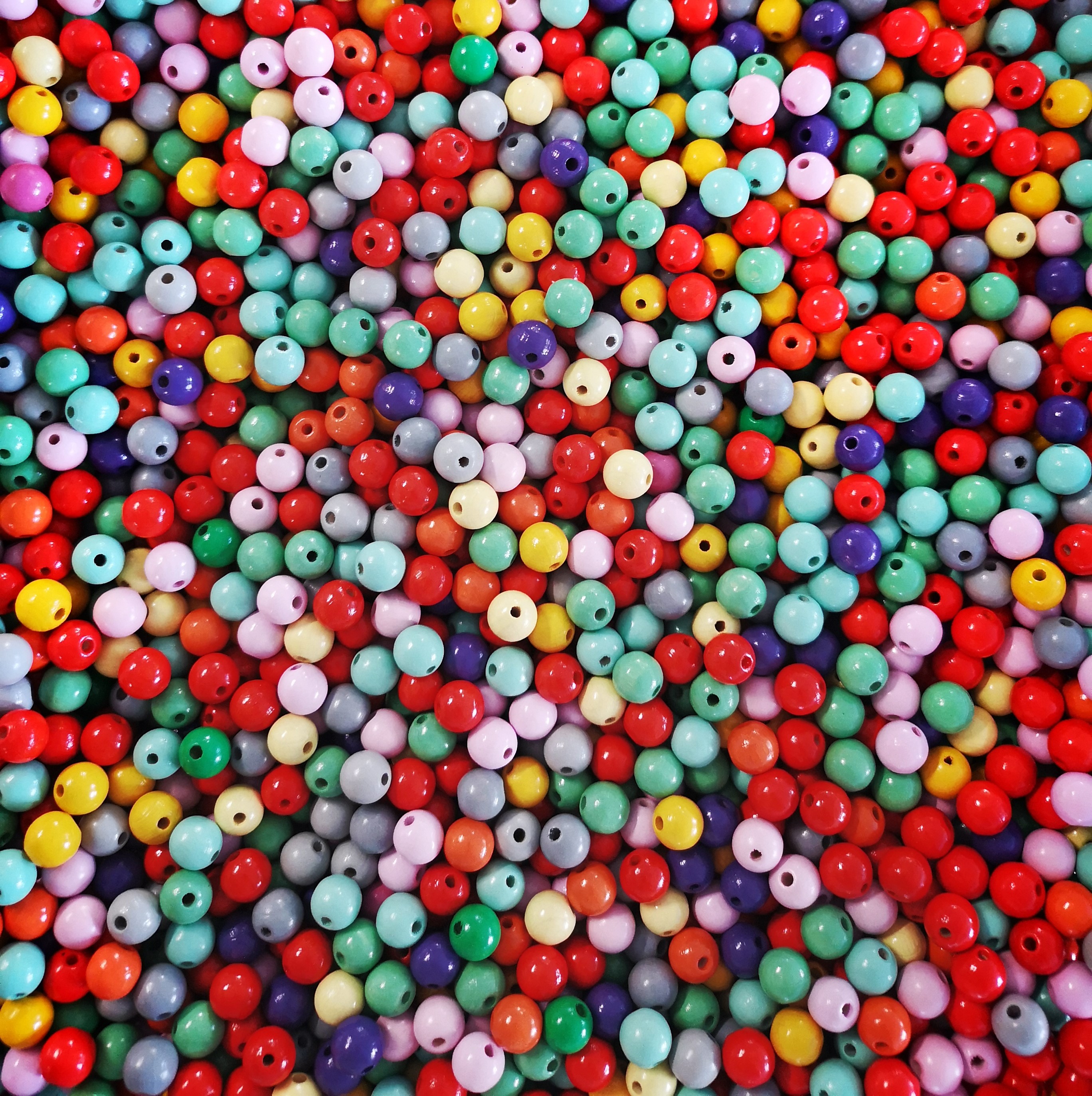 12 mm Holzperlen-Mix 100g - SALE/ANGEBOT