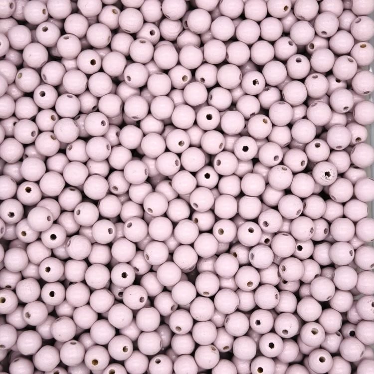 Pastel colored wooden beads 10mm - 50 pieces pastel pink 80 in stock 